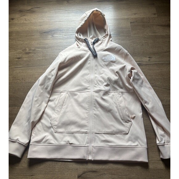 The North Face Womens Pink Moss Shelbe Raschel Full Zip Hooded Jacket Size XL - Picture 1 of 7